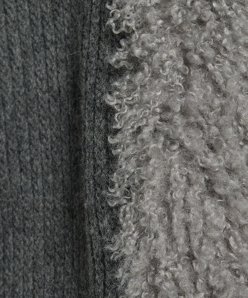 K.T KIYOKO TAKASE（キヨコタカセ）の「シープボア調 フェイクファージレ（ベスト・レディース・チャコール/ライトグレー・9号）」の18枚目の写真