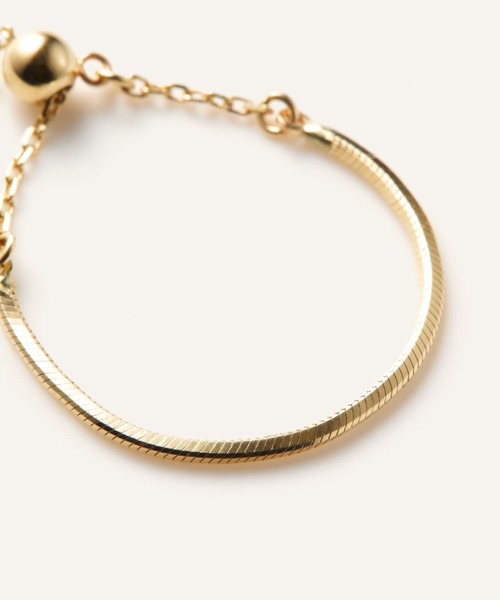 K10YG ゴールド チェーンリング（リング）｜va vendome aoyama（ヴイ