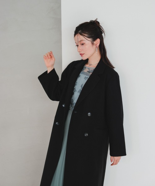 Dorry Doll(ドリードール)の「チェスターコート(チェスターコート・レディース・チャコール/ベージュ/ブラック・MEDIUM)」の7枚目の写真