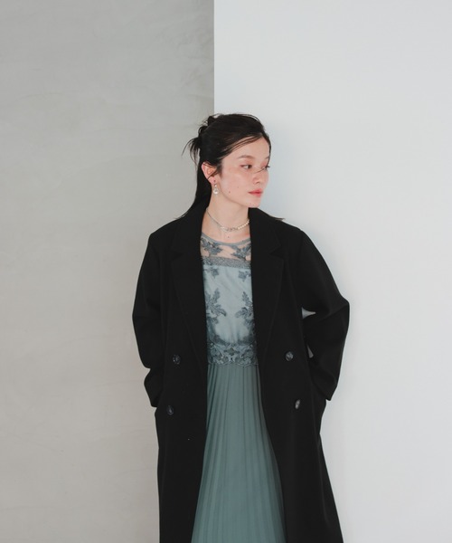 Dorry Doll(ドリードール)の「チェスターコート(チェスターコート・レディース・チャコール/ベージュ/ブラック・MEDIUM)」の8枚目の写真