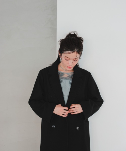 Dorry Doll(ドリードール)の「チェスターコート(チェスターコート・レディース・チャコール/ベージュ/ブラック・MEDIUM)」の9枚目の写真