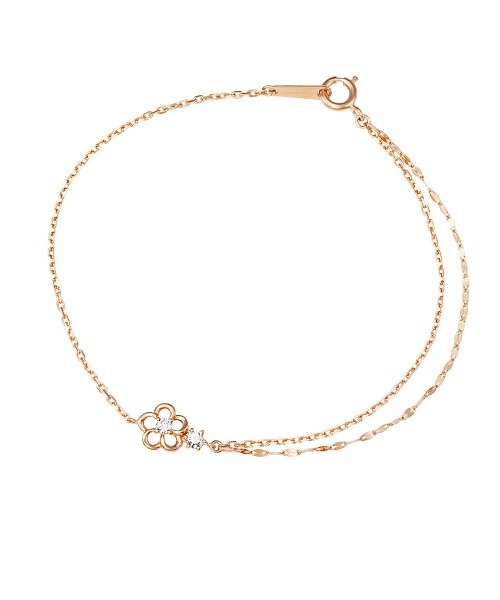 シルバー フラワー ブレスレット