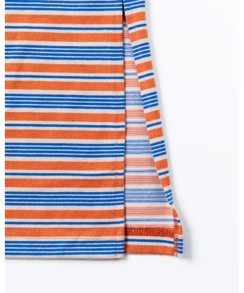 THOUSAND MILE（サウザンドマイル）の「[L's]FRENCH SLEEVE OP BORDER T/C JERSEY/フレンチスリーブワンピース ボーダー（ワンピース・レディース・ブルー系その他/オレンジ系その他・FREE）」の13枚目の写真