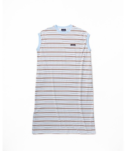 THOUSAND MILE（サウザンドマイル）の「[L's]FRENCH SLEEVE OP BORDER T/C JERSEY/フレンチスリーブワンピース ボーダー（ワンピース・レディース・ブルー系その他/オレンジ系その他・FREE）」の8枚目の写真
