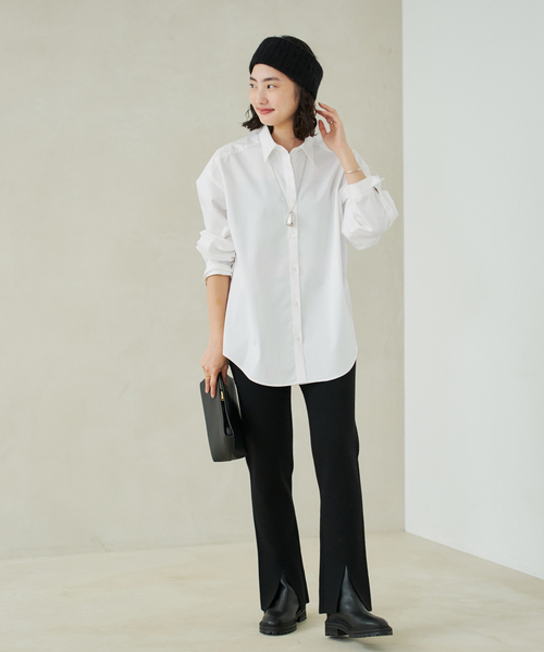 plage（プラージュ）の「PEACH COTTON シャツ（シャツ/ブラウス・レディース・サックスブルー/ホワイト・FREE）」の22枚目の写真