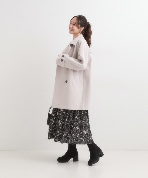 SHOO・LA・RUE(シューラルー)の「ヒールアップ はきぐちニットブーツ(ブーツ・レディース・ブラック/ブラウン系その他・25/35/45)」の9枚目の写真