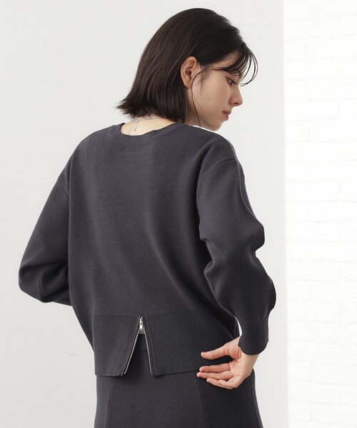 THE SHOP TK （ザ ショップ ティーケー ）の「【前後2WAY】ニットセットアップ（セットアップ・レディース・スミクロ/ダークグリーン/ナチュラル・12/13）」の4枚目の写真