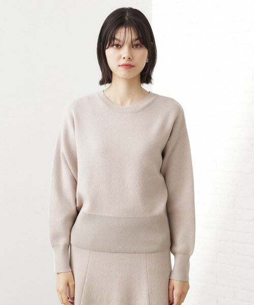 THE SHOP TK （ザ ショップ ティーケー ）の「【前後2WAY】ニットセットアップ（セットアップ・レディース・スミクロ/ダークグリーン/ナチュラル・12/13）」の18枚目の写真