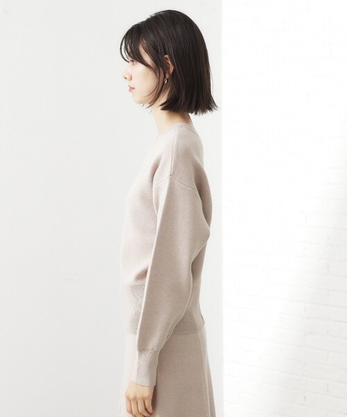 THE SHOP TK （ザ ショップ ティーケー ）の「【前後2WAY】ニットセットアップ（セットアップ・レディース・スミクロ/ダークグリーン/ナチュラル・12/13）」の19枚目の写真