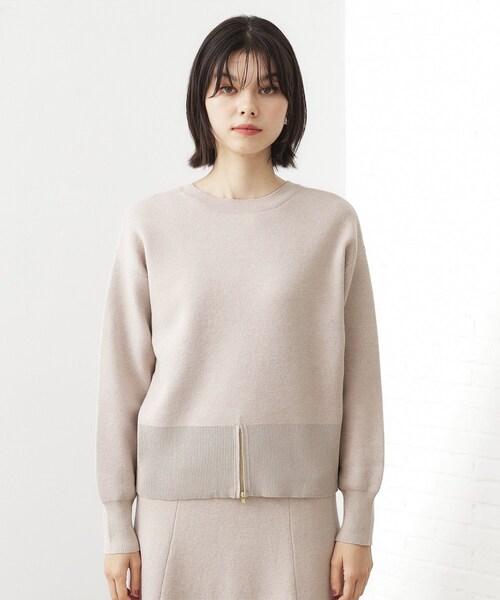 THE SHOP TK （ザ ショップ ティーケー ）の「【前後2WAY】ニットセットアップ（セットアップ・レディース・スミクロ/ダークグリーン/ナチュラル・12/13）」の21枚目の写真