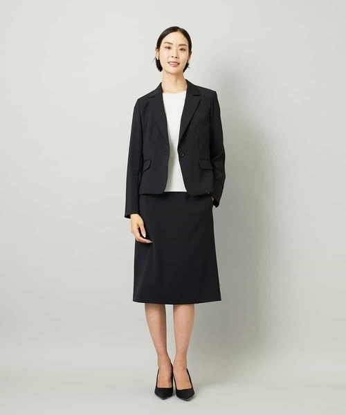 MICHEL KLEIN（ミッシェル・クラン）の「[セットアップ対応]セミフレアスカート（スカート・レディース・グレー/ブラック・38）」の17枚目の写真