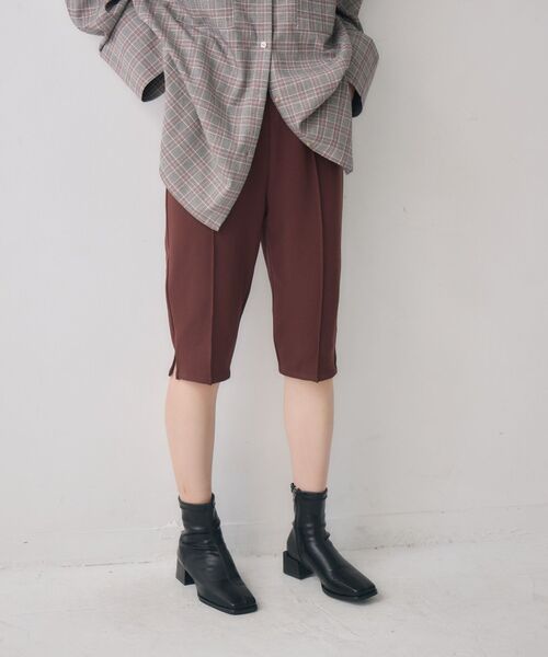 kivi（キヴィ）の「カプリパンツ（その他パンツ・レディース・ブラック/ダークブラウン・FREE）」の3枚目の写真