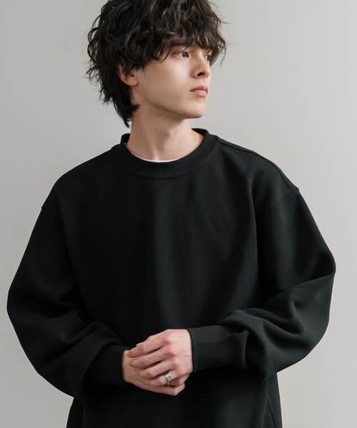 Rocky Monroe(ロッキーモンロー)の「ヘビーウェイト裏起毛オーバーサイズクルーネックトレーナー/スウェット(スウェット・メンズ・チャコールグレー/杢グレー/ブラック/バーガンディー/オートミール・M/L/LL)」の8枚目の写真