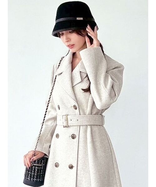 RESEXXY（リゼクシー）の「フェルトベルハット（ハット・レディース・チャコールグレー/ブラック/ベージュ・FREE）」の2枚目の写真