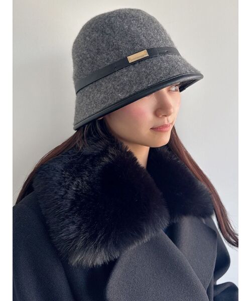 RESEXXY（リゼクシー）の「フェルトベルハット（ハット・レディース・チャコールグレー/ブラック/ベージュ・FREE）」の9枚目の写真