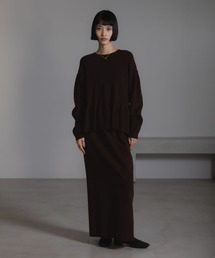 LOWRYS FARM | ペプラムニットＳＥＴＵＰ  580821(ワンピース)