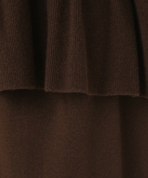 LOWRYS FARM（ローリーズファーム）の「ペプラムニットＳＥＴＵＰ  580821（ワンピース・レディース・ブラック/アイボリー/ブラウン・FREE）」の11枚目の写真