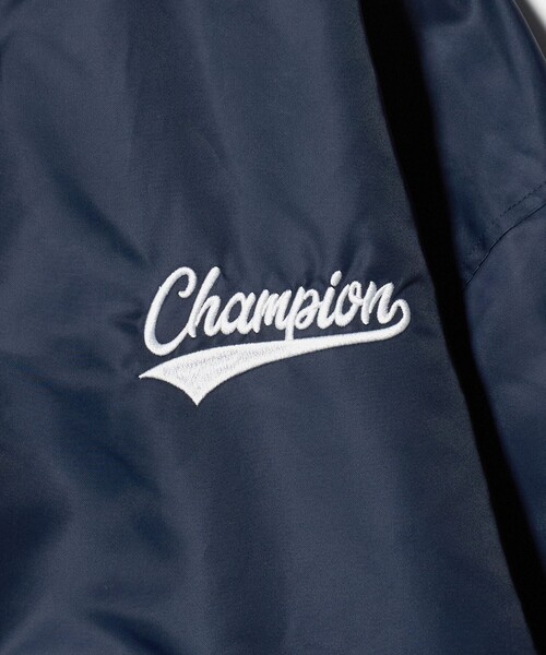 Champion（チャンピオン）の「＜Champion＞サテン ベースボール ジャケット（その他アウター・レディース・ネイビー・M）」の5枚目の写真