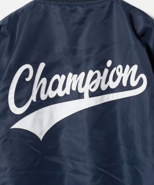 Champion（チャンピオン）の「＜Champion＞サテン ベースボール ジャケット（その他アウター・レディース・ネイビー・M）」の8枚目の写真