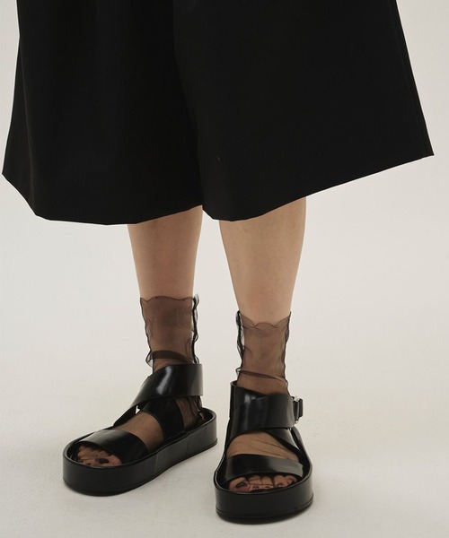 TODAYFUL(トゥデイフル)の「【TODAYFUL/トゥデイフル】Chunky Belt Sandals/チャンキーベルトサンダル(サンダル・レディース・キナリ/ブラック・36/37/38)」の2枚目の写真