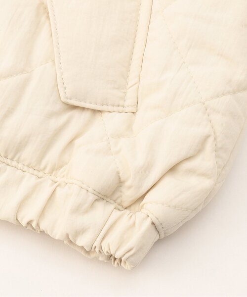BREEZE（ブリーズ）の「【ジュニア対応】リバーシブルキルト&切替ジャケット（テーラードジャケット・キッズ・アイボリー/ブラック・90/110/120/80/100/130/140）」の5枚目の写真