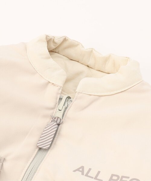 BREEZE（ブリーズ）の「【ジュニア対応】リバーシブルキルト&切替ジャケット（テーラードジャケット・キッズ・アイボリー/ブラック・90/110/120/80/100/130/140）」の6枚目の写真