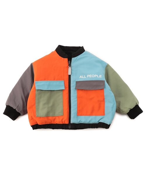 BREEZE（ブリーズ）の「【ジュニア対応】リバーシブルキルト&切替ジャケット（テーラードジャケット・キッズ・アイボリー/ブラック・90/110/120/80/100/130/140）」の12枚目の写真