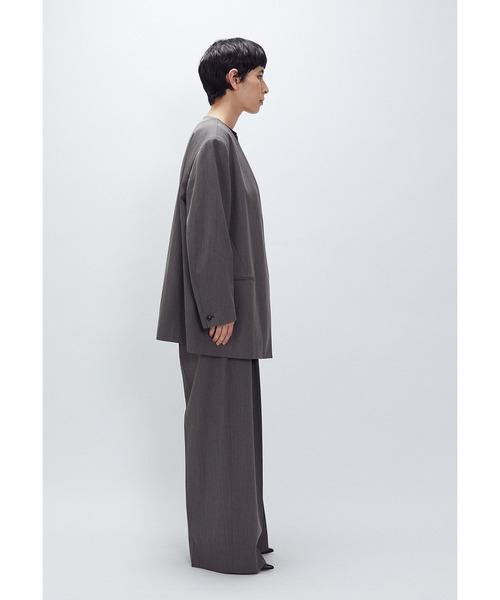 1er Arrondissement(プルミエアロンディスモン)の「杢ツイルオーバーショルダージャケット(その他アウター・レディース・カーキ・36/38)」の5枚目の写真