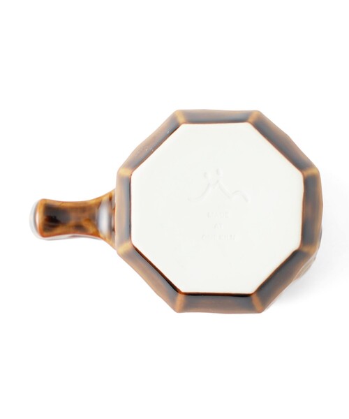 TOKYO CULTUART by BEAMS（トウキョウカルチャートバイビームス）の「AKIHIRO WOODWORKS × ONE KILN / jincup Ceramic L WoodGraze（グラス/マグカップ/タンブラー・レディース・ブラウン・ONE SIZE）」の5枚目の写真