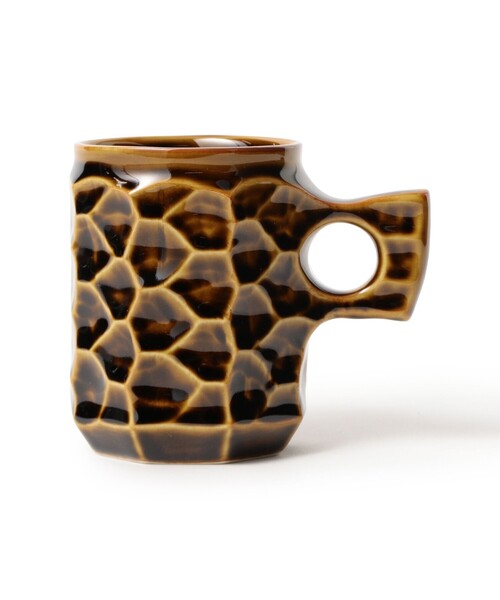 TOKYO CULTUART by BEAMS（トウキョウカルチャートバイビームス）の「AKIHIRO WOODWORKS × ONE KILN / jincup Ceramic L WoodGraze（グラス/マグカップ/タンブラー・レディース・ブラウン・ONE SIZE）」の7枚目の写真