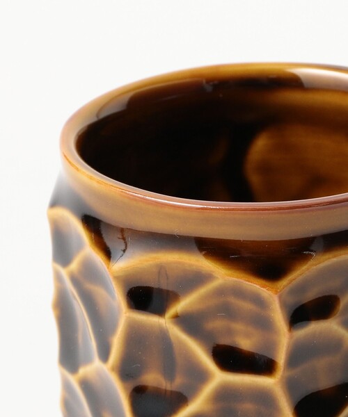 TOKYO CULTUART by BEAMS（トウキョウカルチャートバイビームス）の「AKIHIRO WOODWORKS × ONE KILN / jincup Ceramic L WoodGraze（グラス/マグカップ/タンブラー・レディース・ブラウン・ONE SIZE）」の10枚目の写真