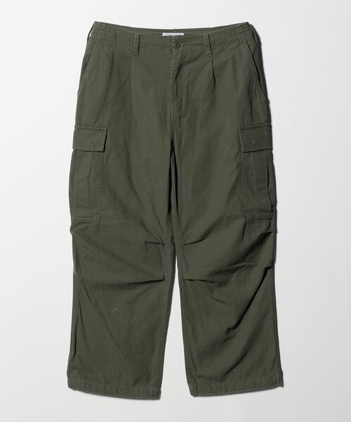 A DAY IN THE LIFE UNITED ARROWS(アデイインザライフユナイテッドアローズ)の「ウォッシュ ダッククロス カーゴパンツ<A DAY IN THE LIFE>(スラックス・メンズ・オリーブ/ダークグレー・L/M)」の2枚目の写真