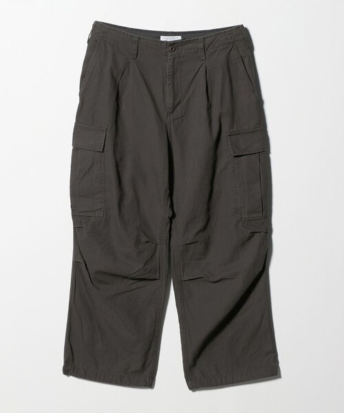 A DAY IN THE LIFE UNITED ARROWS(アデイインザライフユナイテッドアローズ)の「ウォッシュ ダッククロス カーゴパンツ<A DAY IN THE LIFE>(スラックス・メンズ・オリーブ/ダークグレー・L/M)」の1枚目の写真