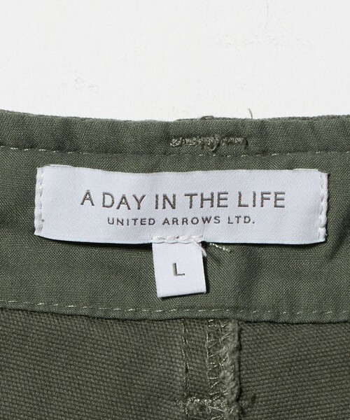 A DAY IN THE LIFE UNITED ARROWS(アデイインザライフユナイテッドアローズ)の「ウォッシュ ダッククロス カーゴパンツ<A DAY IN THE LIFE>(スラックス・メンズ・オリーブ/ダークグレー・L/M)」の12枚目の写真