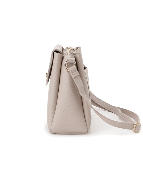 grove（グローブ）の「人間工学フラップ3層ショルダー（ショルダーバッグ・レディース・シルバー系その他/ライトグレー/ピンク系/ブラック・00）」の10枚目の写真