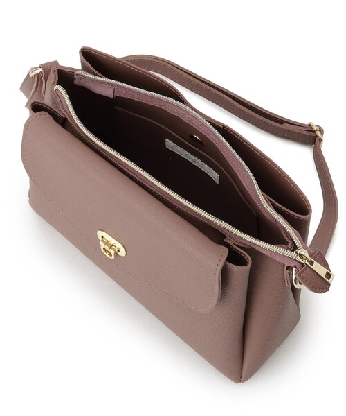 grove（グローブ）の「人間工学フラップ3層ショルダー（ショルダーバッグ・レディース・シルバー系その他/ライトグレー/ピンク系/ブラック・00）」の5枚目の写真