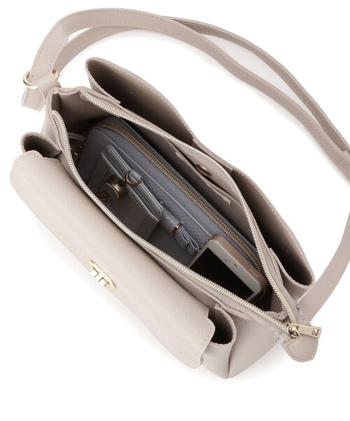 grove（グローブ）の「人間工学フラップ3層ショルダー（ショルダーバッグ・レディース・シルバー系その他/ライトグレー/ピンク系/ブラック・00）」の6枚目の写真