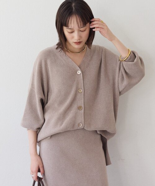 上品な輝き】ラメモール2WAYカーデ（ニット/セーター）｜RIVE DROITE