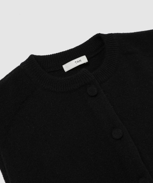 TAN（タン）の「TN25FW032（ニット/セーター・レディース・ブラック・ONE SIZE）」の3枚目の写真