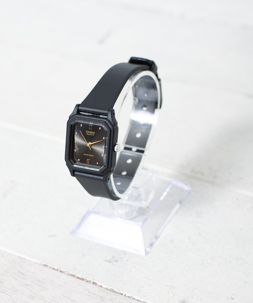 CASIO(カシオ)の「【RES】【CASIO(カシオ)】スクエアフェイス ミニ(アナログ腕時計・レディース・ゴールド/シルバー/ブラック系その他/ブラック系その他2/ホワイト/ブラック/ブルー・FREE)」の1枚目の写真