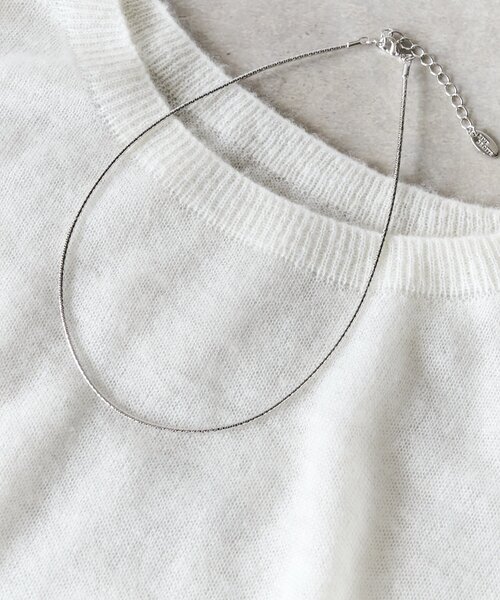 RIVE DROITE(リヴドロワ)の「【洗練された印象に】ワイヤーショートネックレス(ネックレス・レディース・シルバー/ゴールド・FREE)」の2枚目の写真