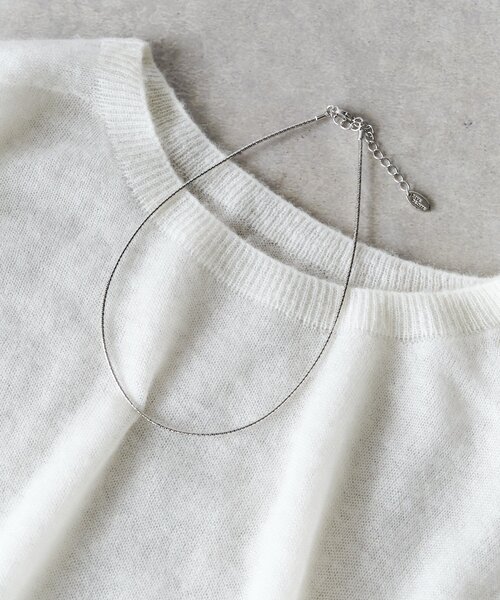 RIVE DROITE(リヴドロワ)の「【洗練された印象に】ワイヤーショートネックレス(ネックレス・レディース・シルバー/ゴールド・FREE)」の3枚目の写真