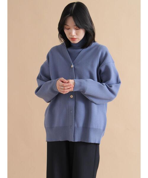 sm2rhythm（サマンサモスモスリズム）の「スポンジニットカーディガン（カーディガン/ボレロ・レディース・レッド/ブラック/ブルー・F）」の3枚目の写真