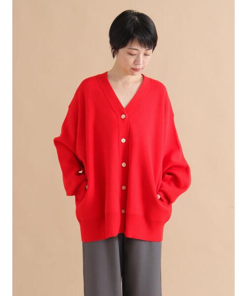 sm2rhythm（サマンサモスモスリズム）の「スポンジニットカーディガン（カーディガン/ボレロ・レディース・レッド/ブラック/ブルー・F）」の17枚目の写真