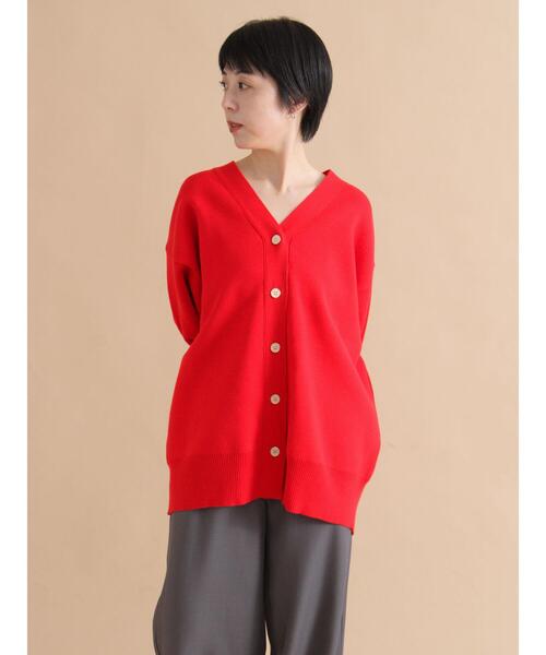 sm2rhythm（サマンサモスモスリズム）の「スポンジニットカーディガン（カーディガン/ボレロ・レディース・レッド/ブラック/ブルー・F）」の18枚目の写真