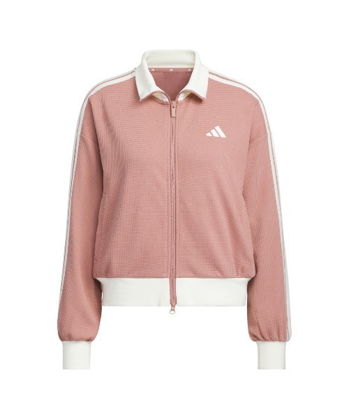 adidas（アディダス）の「【adidas×アルペン限定モデル】アディダス adidas ワッフル ルーズフィット トラックトップ（ブルゾン・レディース・オフホワイト/スモークピンク・S/M/L/XL）」の18枚目の写真