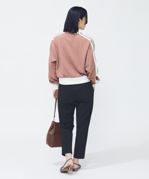adidas（アディダス）の「【adidas×アルペン限定モデル】アディダス adidas ワッフル ルーズフィット トラックトップ（ブルゾン・レディース・オフホワイト/スモークピンク・S/M/L/XL）」の7枚目の写真