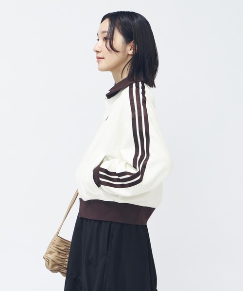 adidas（アディダス）の「【adidas×アルペン限定モデル】アディダス adidas ワッフル ルーズフィット トラックトップ（ブルゾン・レディース・オフホワイト/スモークピンク・S/M/L/XL）」の10枚目の写真