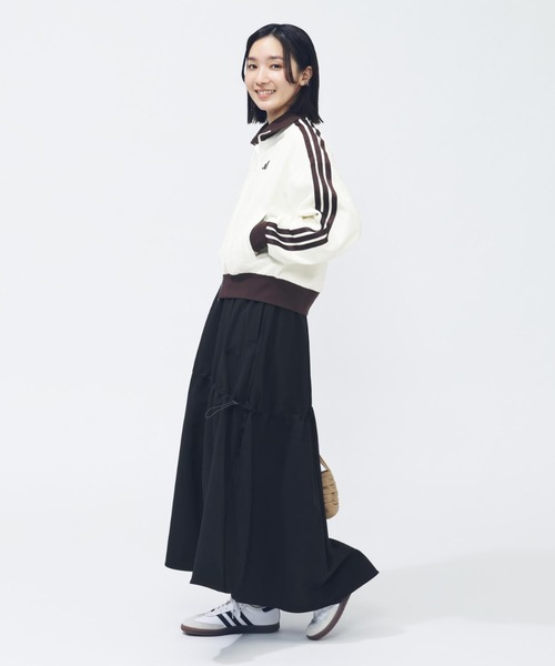 adidas（アディダス）の「【adidas×アルペン限定モデル】アディダス adidas ワッフル ルーズフィット トラックトップ（ブルゾン・レディース・オフホワイト/スモークピンク・S/M/L/XL）」の13枚目の写真