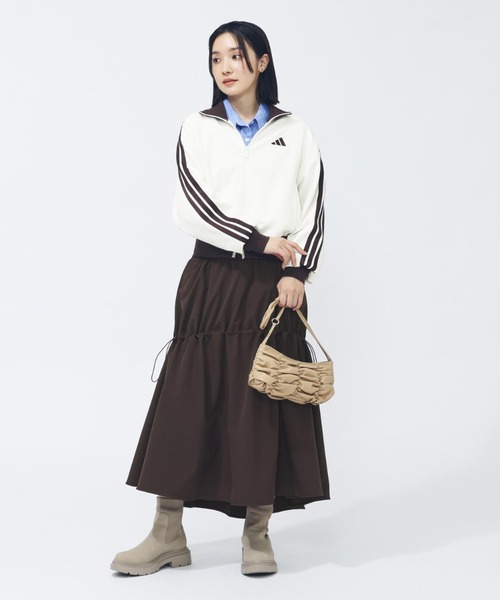 新品 adidas(アディダス) ワッフル トラックトップス スキズ　アイアン セール】アディダス adidas ワッフル ルーズフィット トラックトップ